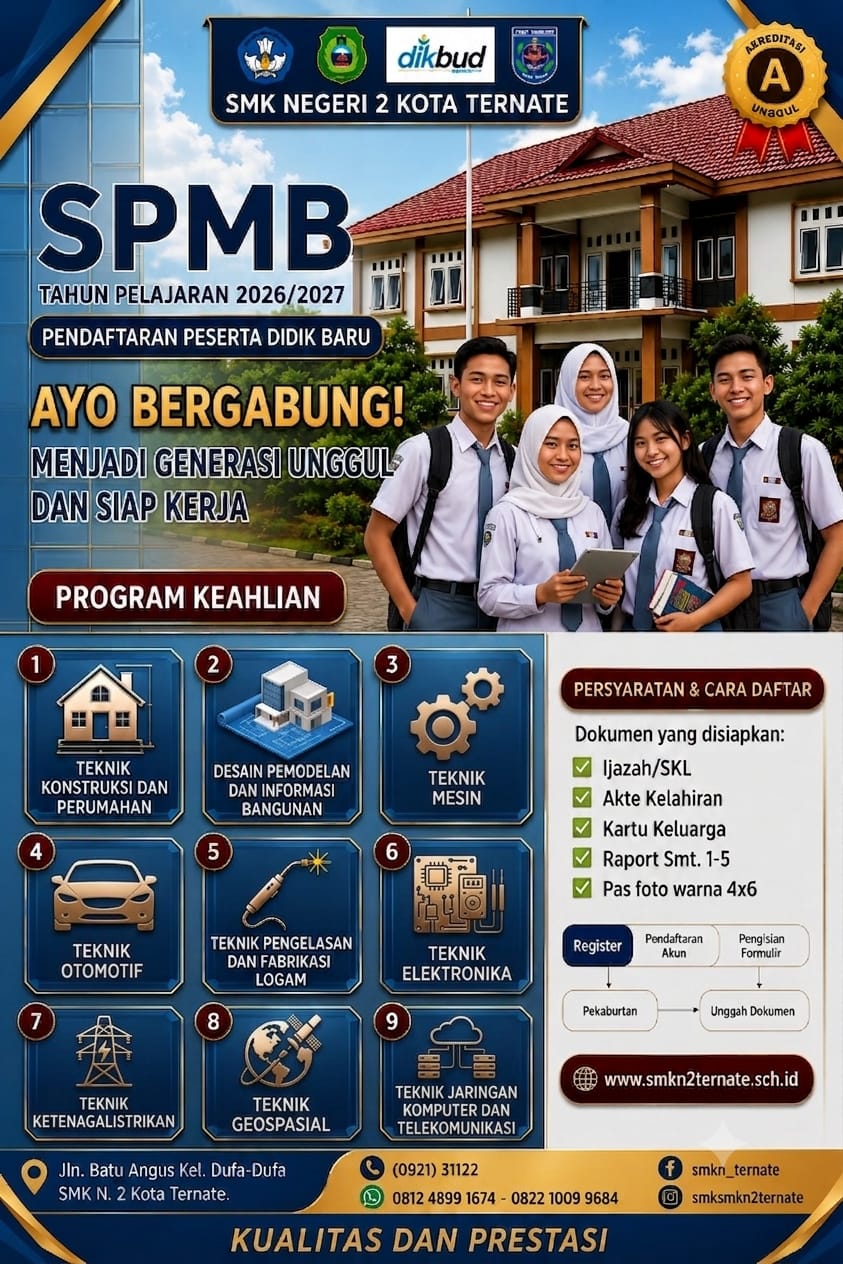 SPMB SMKN 2 Ternate 2025